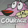 Courage The Cowardly Dig Diamond Painting