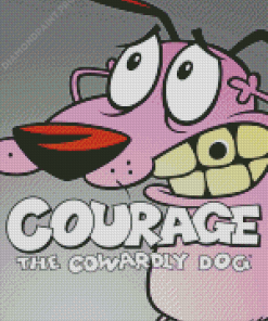 Courage The Cowardly Dig Diamond Painting