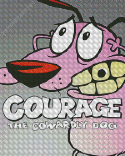 Courage The Cowardly Dig Diamond Painting