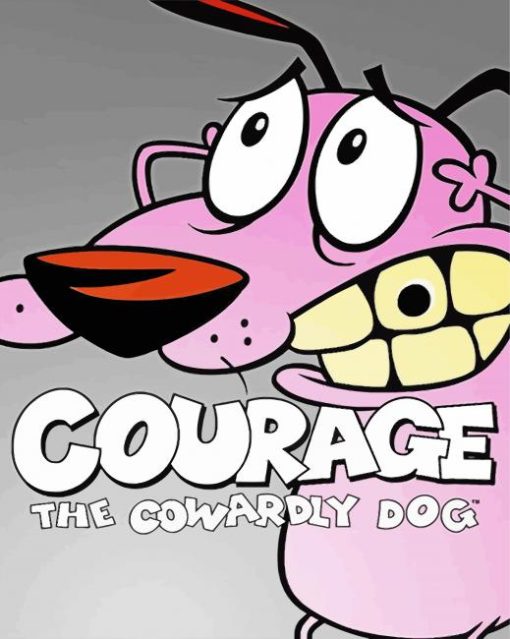 Courage The Cowardly Dig Diamond Painting