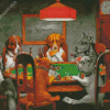 Dogs Playing Cards Diamond Painting