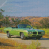 Green Pontiac 1970 Gto Diamond Painting