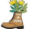 Hiking Boot With Flowers Diamond Painting