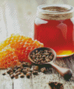 Honey Jar And Hive Diamond Painting