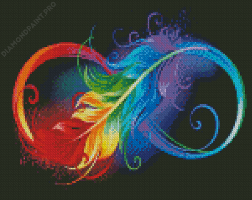 Infinity Feather Diamond Painting