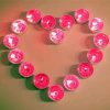 Pink Tea Liight Heart Diamond Painting