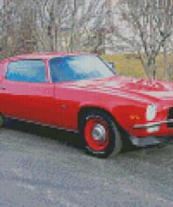 Red 1972 Camaro Diamond Painting