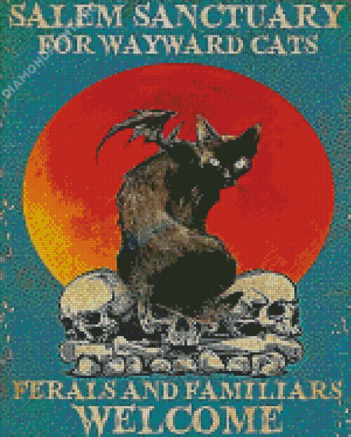 Salem Sanctuary For Wayward Cats Poster Diamond Painting