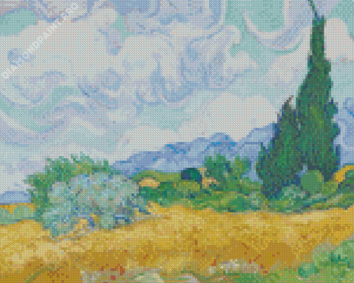 Van Gogh The Wheat Field Diamond Painting
