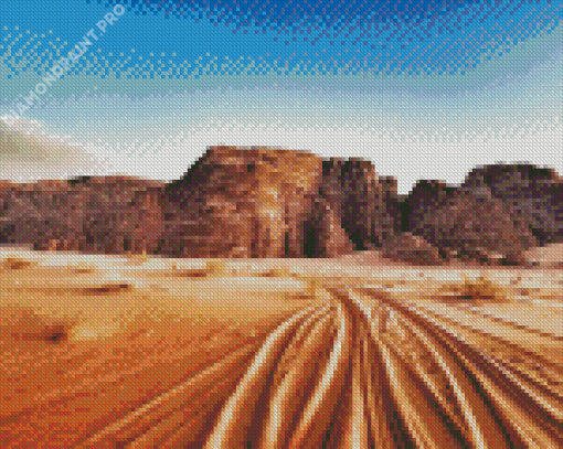 Wadi Rum Desert Valley Diamond Painting
