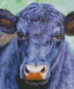 Aesthetic Black Cow Art Diamond Painting