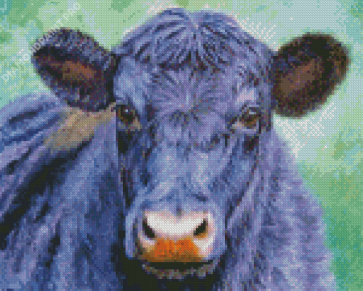 Aesthetic Black Cow Art Diamond Painting