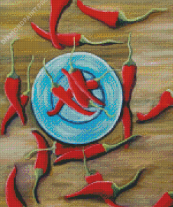 Aesthetic Chili Pepper Diamond Painting