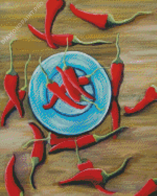 Aesthetic Chili Pepper Diamond Painting