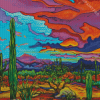 Aesthetic Colorful Desert Diamond Painting