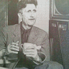 Black And White George Orwell Diamond Paintings