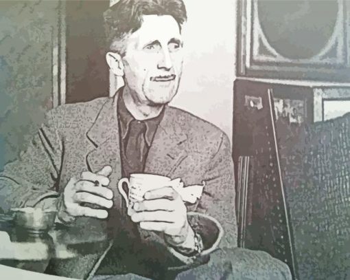 Black And White George Orwell Diamond Paintings