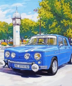 Blue Vintage Renault Diamond Painting