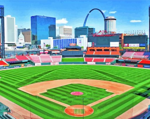 Busch Stadium Art Diamond Paintings