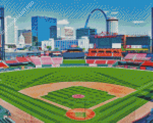 Busch Stadium Art Diamond Paintings