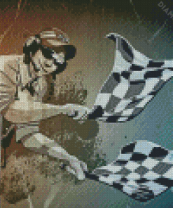 Checkered Flag Art Diamond Paintings