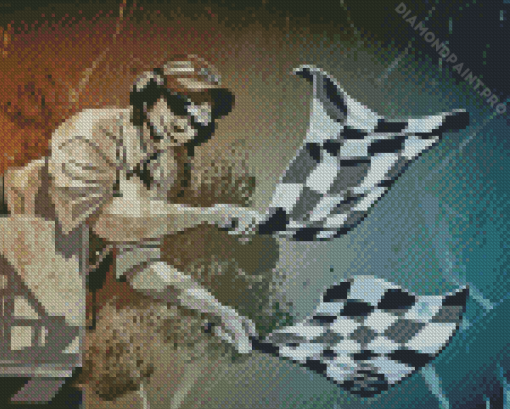 Checkered Flag Art Diamond Paintings