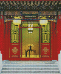 Chinese Palace Door Diamond Painting