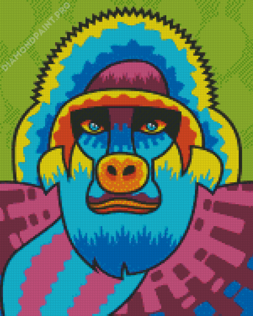 Colorful Monkey Art Diamond Paintings