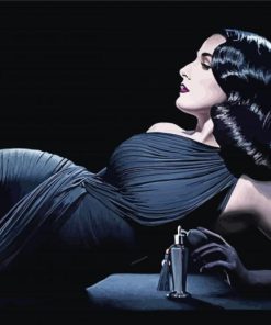 Dita Von Teese In A Black Dress Diamond Paintings