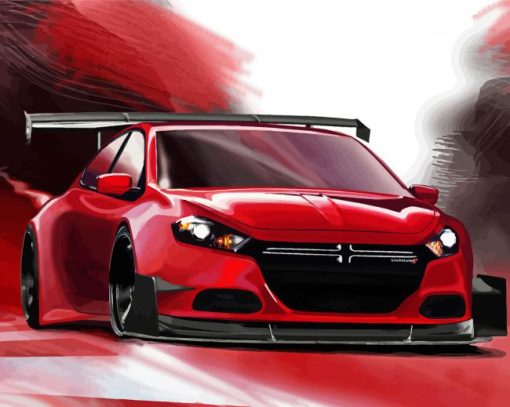 Dodge Dart Race Car Diamond Paintings