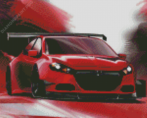 Dodge Dart Race Car Diamond Paintings