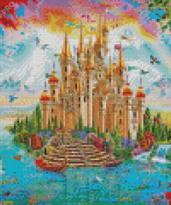 Fantasy Rainbow Castle Diamond Paintings