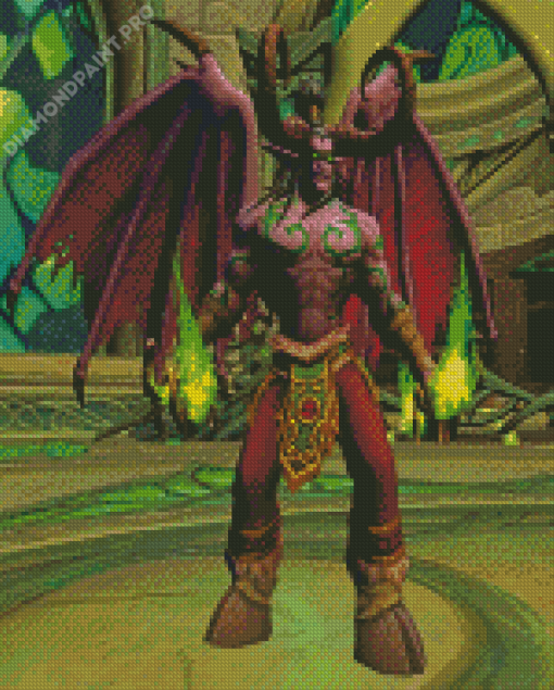 Illidan Stormrage Character Diamond Paintings