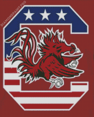 South Carolina Gamecocks Football Logo Diamond Paintings