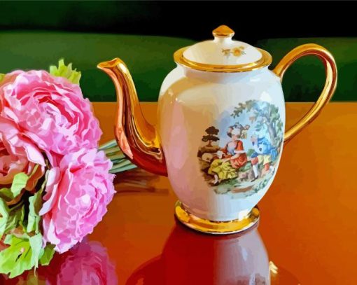 Victorian Teapot Diamond Painting