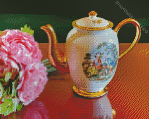 Victorian Teapot Diamond Painting