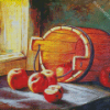 Aesthetic Apple Basket Fruit Diamond Painting