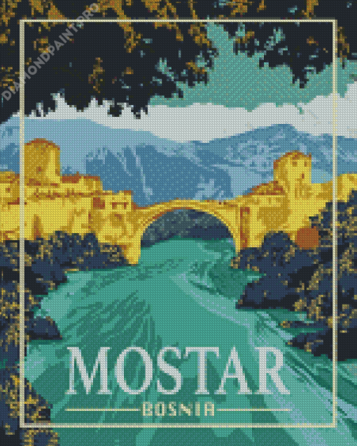 Aesthetic Bosnia Poster Diamond Painting