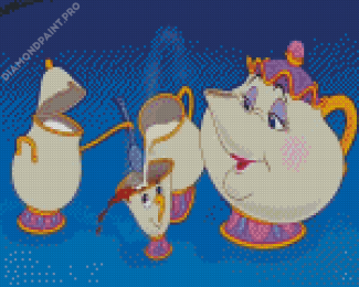 Aesthetic Chip From Beauty And The Beast Diamond Painting