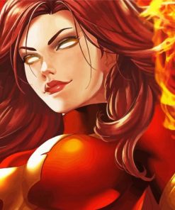 Aesthetic Jean Grey Dark Phoenix Diamond Painting