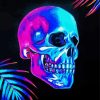 Aesthetic Neon Skull Diamond Painting