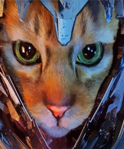 Aesthetic Space Cat Fantasy Diamond Painting