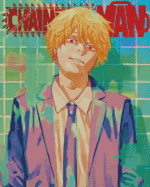 Aesthetic Chainsaw Man Diamond Painting