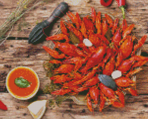 Aesthetic Crayfish Diamond Painting