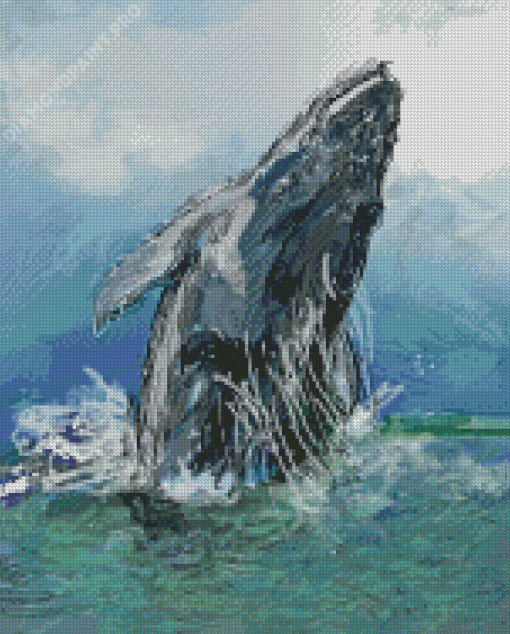 Aesthetic Humpback Whale Diamond Painting