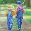 Best Friends Fishing Art Diamond Paintings