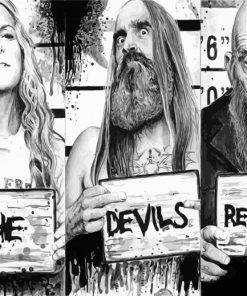 Black And White The Devil's Rejects Diamond Painting