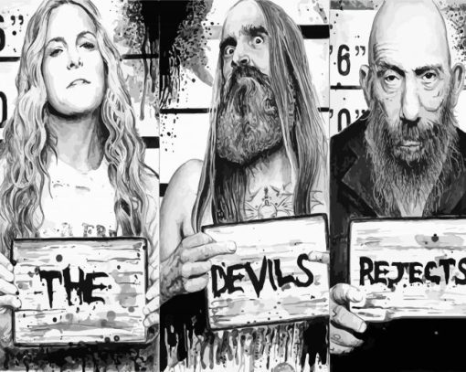 Black And White The Devil's Rejects Diamond Painting