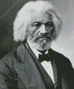 Black And White Frederick Douglass Diamond Painting
