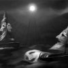 Black And White Sailboat Ghost Diamond Paintings